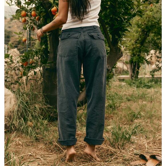 imogene + willie Pants - Imogene + Willie Pants Women's Small Blake Military Trouser Washed Black Cotton